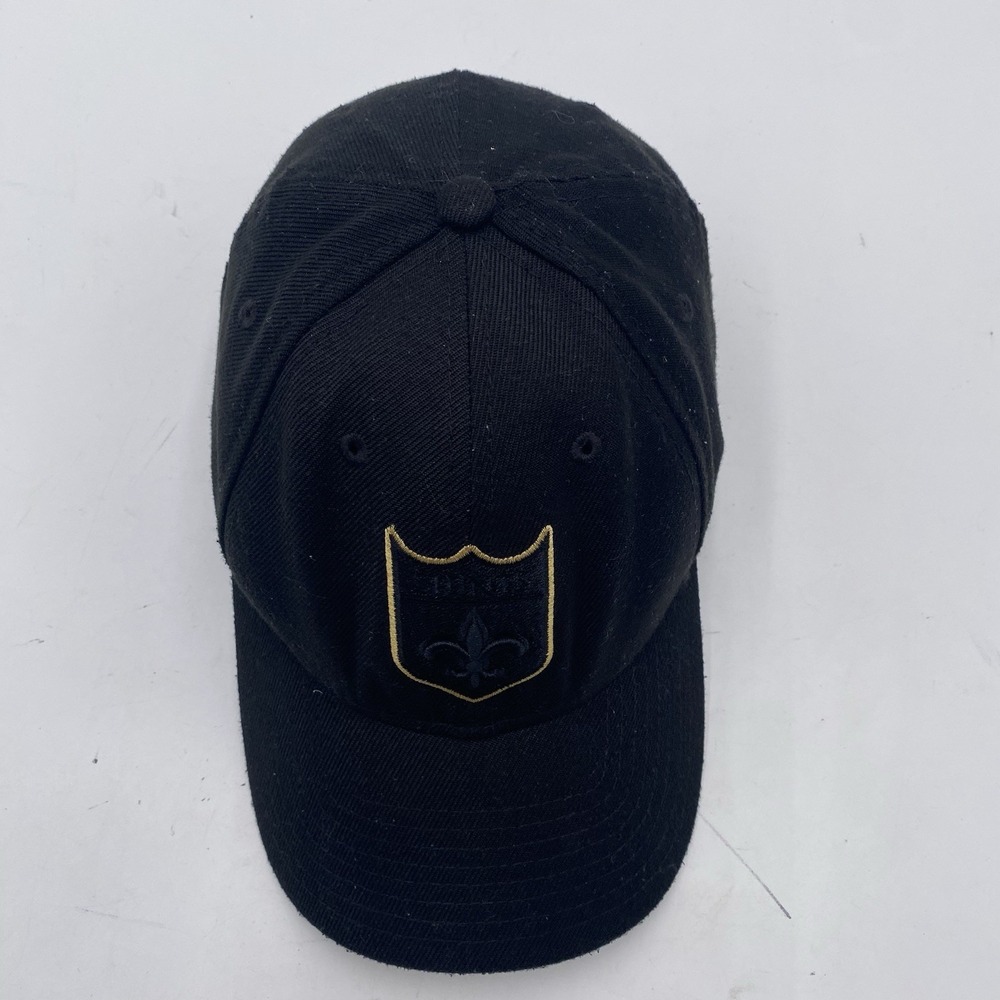New Orleans Saints Hat Blackout New Era 9Forty SnapBack Black Cleaned - Picture 4 of 12